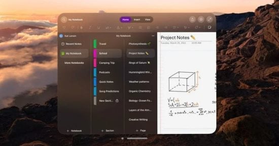 Read more about the article تطلق Microsoft تطبيق OneNote لـ Apple Vision Pro