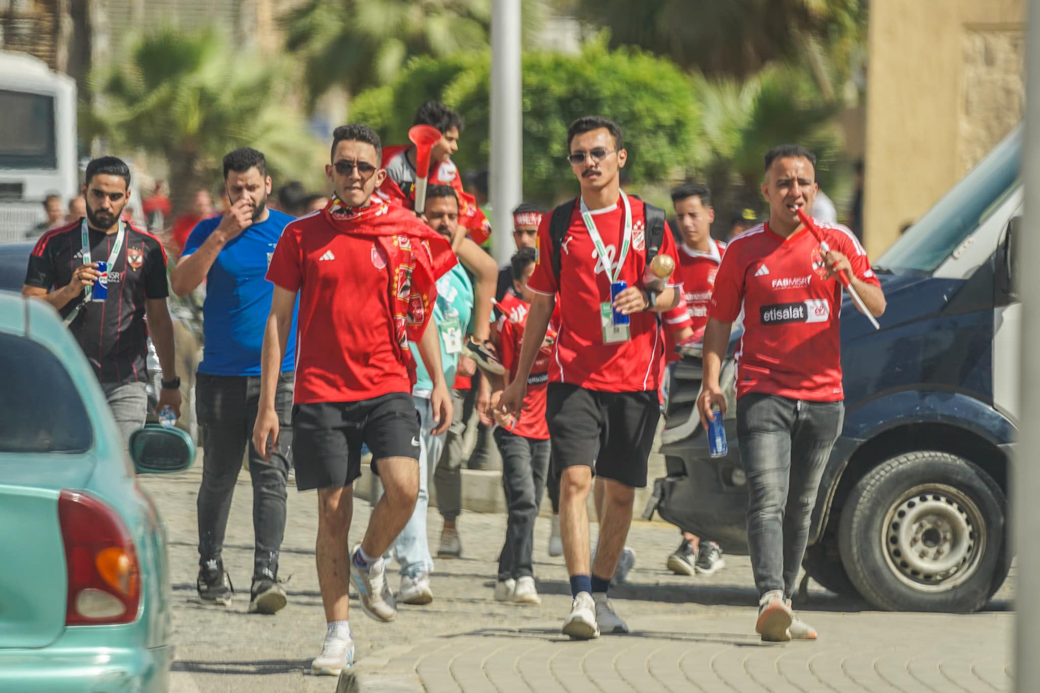 جماهير الأهلي تحضر مباراة الترجي على ستاد القاهرة